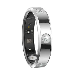 Fashion Smart Ring Men Women, Heart Rate Blood Oxygen, Sleep Monitor, 5ATM Waterproof,Multi-sport Mode Smartring For Android iOS