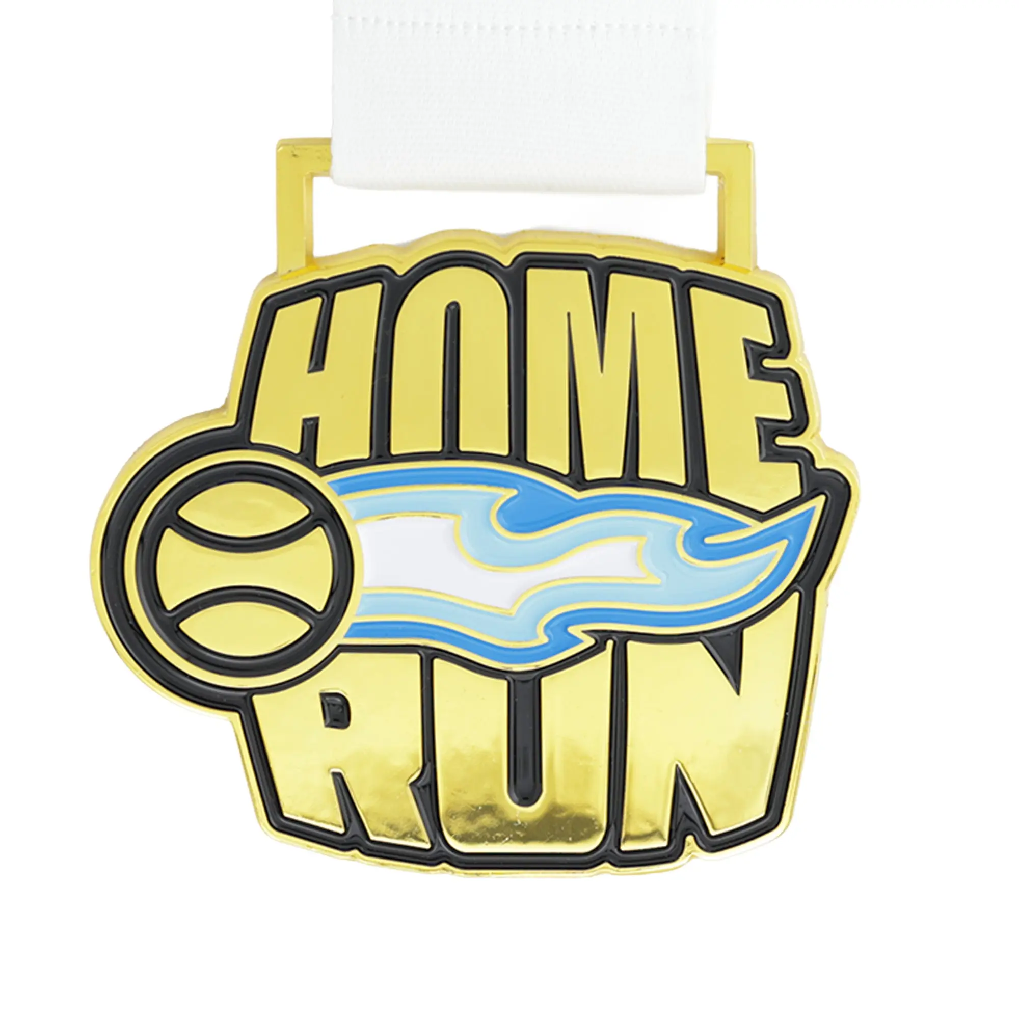 MED27 Home Run Medal Gold&Blue