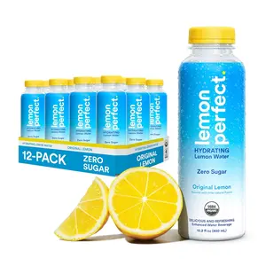 Lemon Perfect Hydrating Flavored Lemon Water, Original Lemon, 15.2 fl oz (Pack of 12)