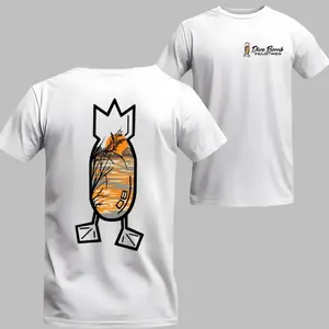 Dive Bomb Industries Hunting T Shirt, Sunset Outdoor Scene Logo Tee, Waterfowl Brand Duck Hunting Graphic, Outdoor Lifestyle Streetwear For Hunters, Unisex Casual Graphic T-Shirts For Men Women Menswear california outfit baggy box august glen tiktok shop