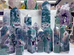 Moss Agate Home Ornament