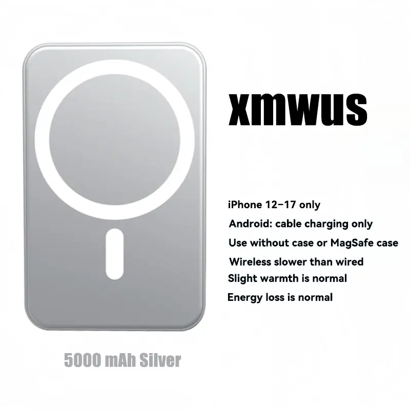 5000mAh Silver