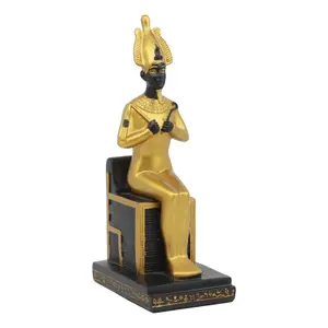 Ebros Classical Egyptian Gods and Goddesses Seated On Throne Statue Gods of Egypt Ruler of Mankind Decorative Figurine … (Osiris God of The Afterlife)
