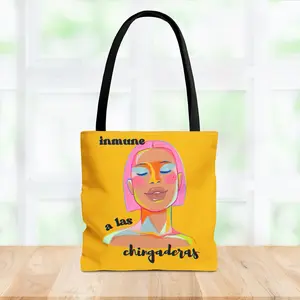 Tote - "Inmune a las Chingaderas" Colorful Pop Art Woman Tote Bag Spanish humor