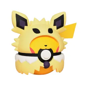 Pikachu Jolteon Poncho Poke Ball - Inspired 3D Printed Collectible