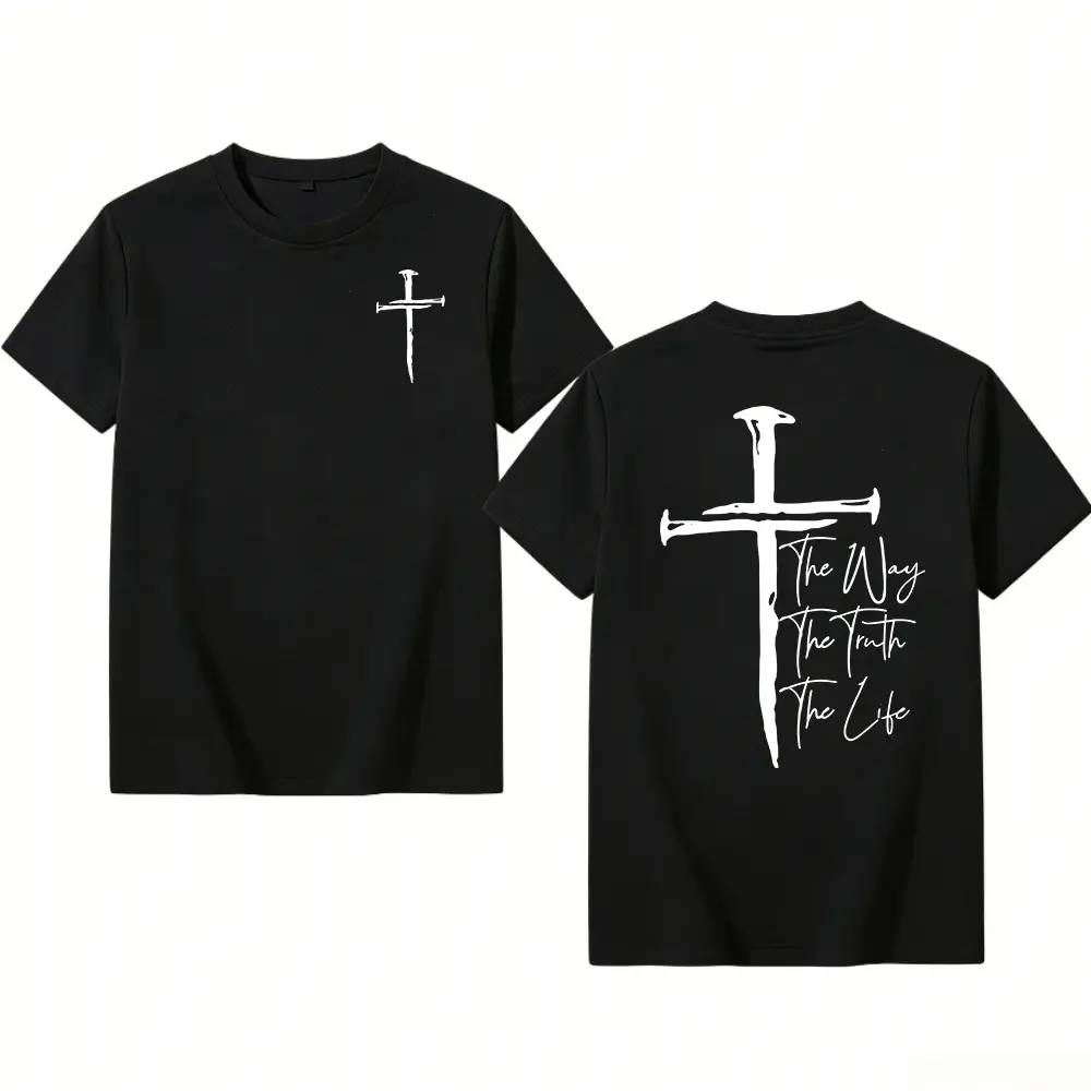 The Way, The Truth, The Life T-Shirt, Faith over Fear Shirt, The Way the Truth the Life, Jesus Shirt, Jesus is King, Christian t shirt