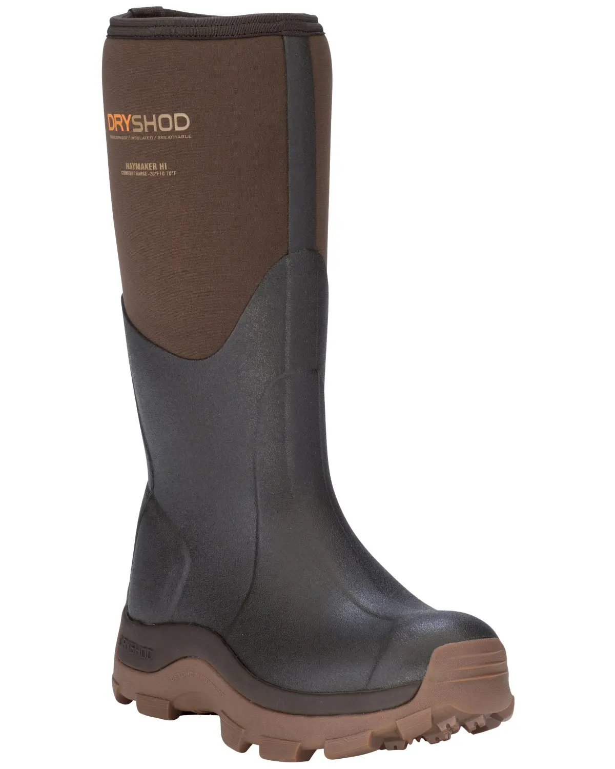 Dryshod Women's Women'S Hi Haymaker Farm Work Boot Soft Toe - Hay-Wh-Br