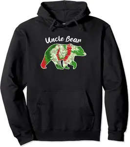 Uncle Bear Christmas Red Plaid Buffalo Family Tie Dye Pullover Hoodie - Matthewmatt Shop 35B0BLNHC2GD