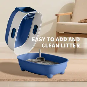 Top Entry Cat Litter Box – Advanced Litter Trapping System with Enclosed High-Sided Design, Spotless Floor Promise & Splash-Proof Lid for Mess-Free Homes #tiktokshopspringglowup