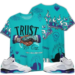 OG Grape 5s Shirt, Sweater Snake Trust No One Got Em Outfits Streetwear Unisex Sneaker Matching Sweatshirt Fabric Menswear Polyester Tops Fashion Casual Crewneck Graphic
