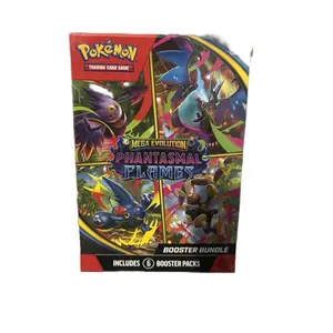 Pokémon Trading Card Game Mega Evolution 2 Phantasmal Flames Booster Bundle 6 Packs Inside for Collectors