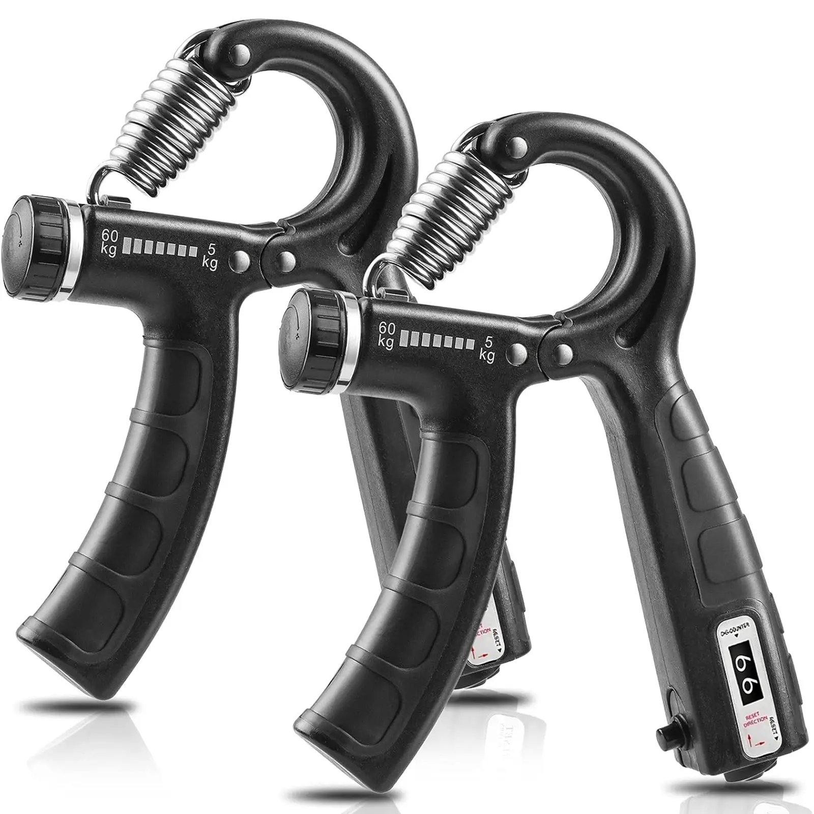 Hand Strengthener Kit with Adjustable Gripper, Finger Trainer and Stress Ball, Professional Forearm Workout Gear, Perfect Gift for Boyfriend