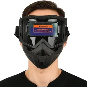 Darkening welding helmet — solar welding hood, TIG/MIG/ARC welding, approved vented hard hat, plasma cutting table