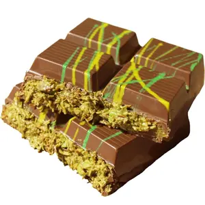 Viral Dubai Knafeh Pistachio Milk Chocolate Bar xl 1 pound