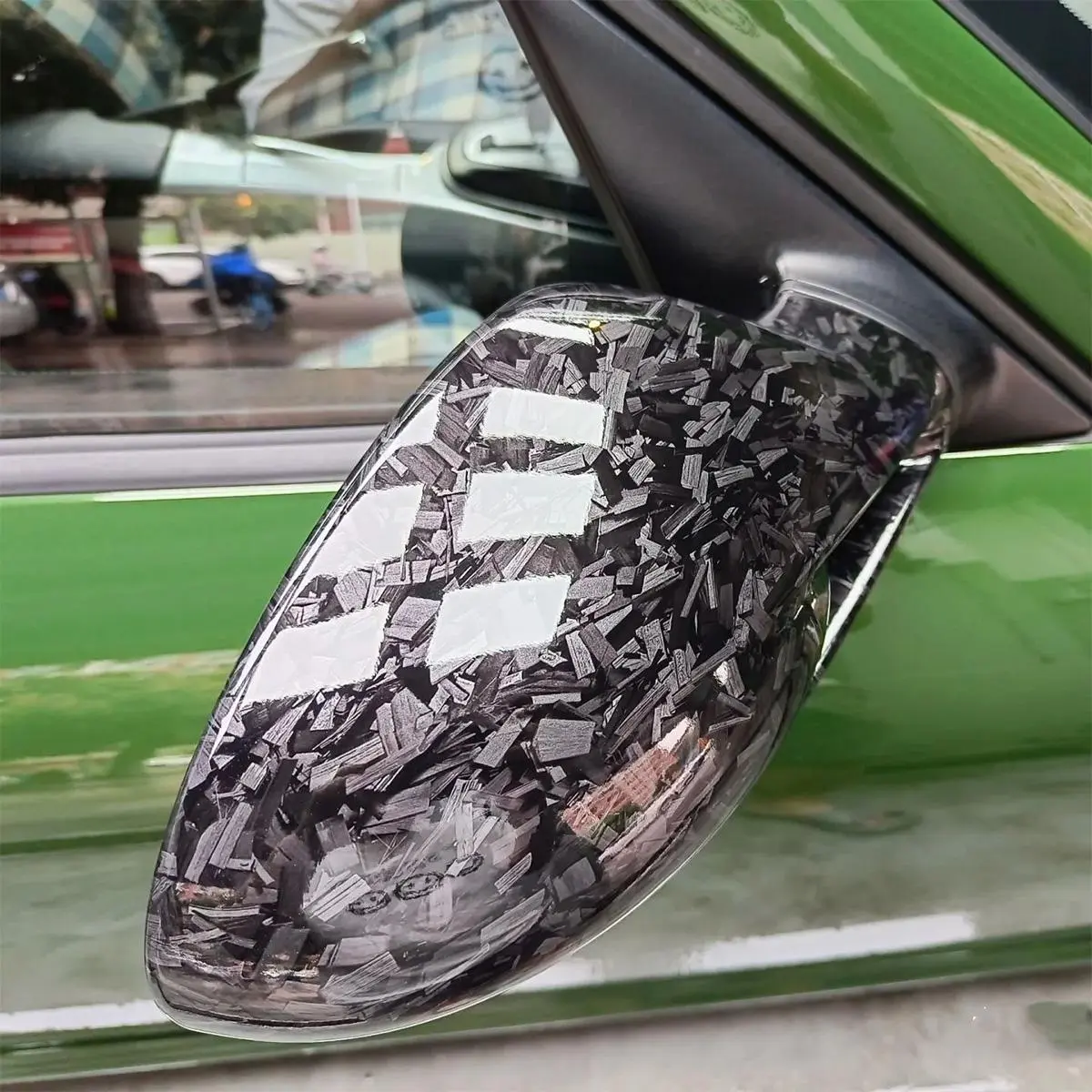 Carbon Fiber Vinyl Wrap, Durable PET Material Waterproof & Scratch Resistant Car Film, Universal Car Exterior Decoration Accessories