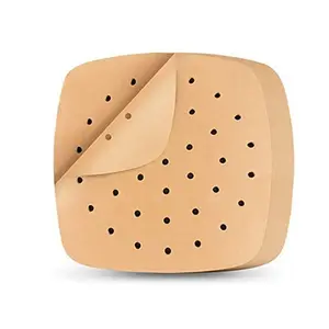 200 Sheets of Air Fryer Paper Disposable Baking Paper Liner Sheet Oil-Absorbing Paper Household Pad Paper Baking 20X20cm