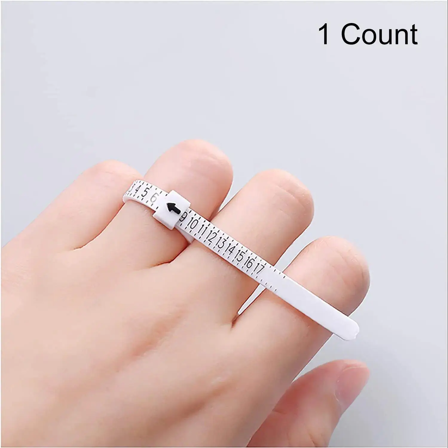 Ring Sizer Scale Measuring Gauge, Portable Finger Sizing Measure Tool, Reusable Ring Sizer Measuring Tools for Home & Jewelry Store, Gifts For Girl, T