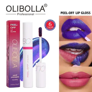OLIBOLLA 3  Shades Peel-Off Lip Gloss | Long-Lasting Smudge-Proof Matte Peel Off Lip Tint | Waterproof Lip Makeup for Bold & Daily Looks ,PeelOffLipGloss #LipTint #MatteLipGloss #LongLastingLipstick