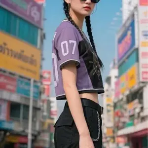 OT7 Ari Is Back Football Jersey Croptop Jersey, Football Crop Top Unisex Jersey – Casual Sportswear for Couples, 90s Vintage Style, for Sports & Outdoor Activities