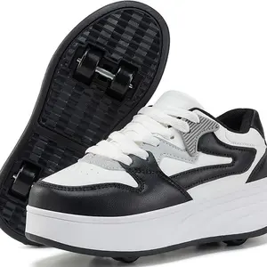 Roller Skate Shoes for Kids Boys Girls Sneakers with Detachable Wheels Sport Shoe