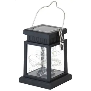 Solar Outdoor Desktop Table Lamp Palace Lantern Decoration Atmosphere Garden Hanging Lamp Waterproof Candle Star Courtyard Lamp