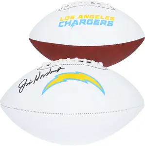 Jim Harbaugh Los Angeles Chargers Autographed Franklin White Panel Football - Fanatics Authentic Certified