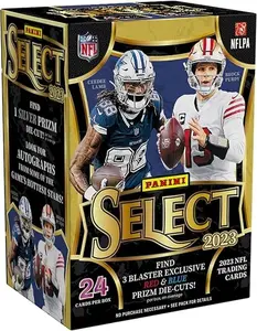 2023 Panini Select Football 6-Pack Blaster Trading Card Box (Red & Blue Prizms!)