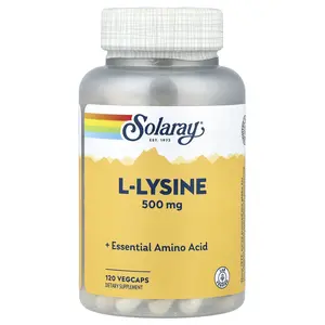 Solaray L-Lysine, 500 mg, 120 VegCaps