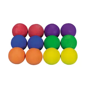 Cool Colorful Rubber Baseballs - 12 Pc.