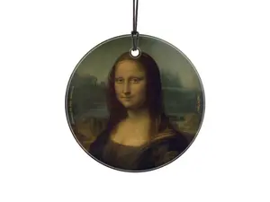 Trend Setters Original (Leonard da Vinci – Mona Lisa) StarFire Prints™ Hanging Glass Print SPCIR1358