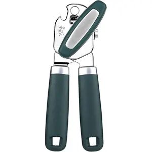 Can Opener,Professional 3-In-1 Multifunctional Manual Can Openers Bottle Opener,Kitchen Durable Stainless Steel Heavy Duty Can Opener Smooth Edge for Kitchen Seniors Friendly (Dark Green)