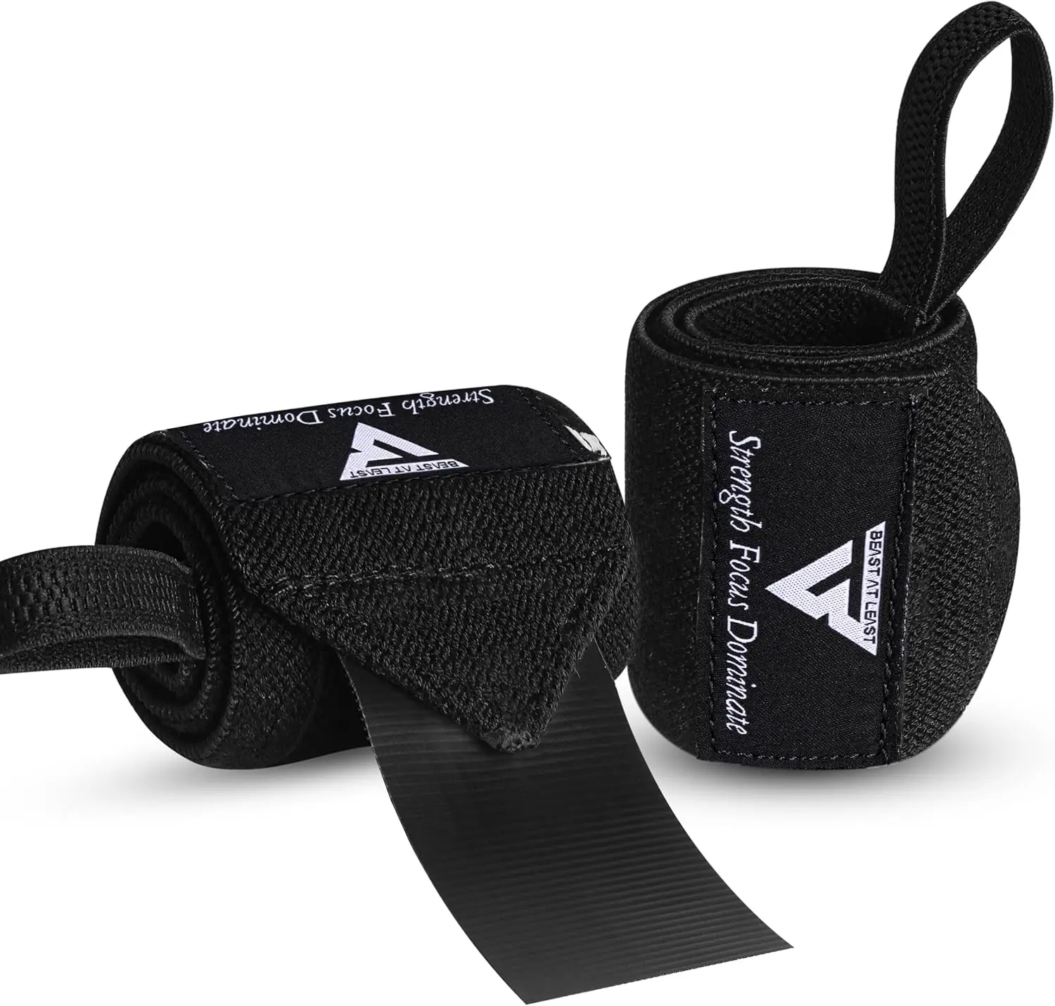 Lifting Wrist Wraps for Women, Men & Girls, 18" Heavy Duty Cotton Elastic Workout Accessories with Thumb Loops, Adjustable Straps for Powerlifting & Strength Training
