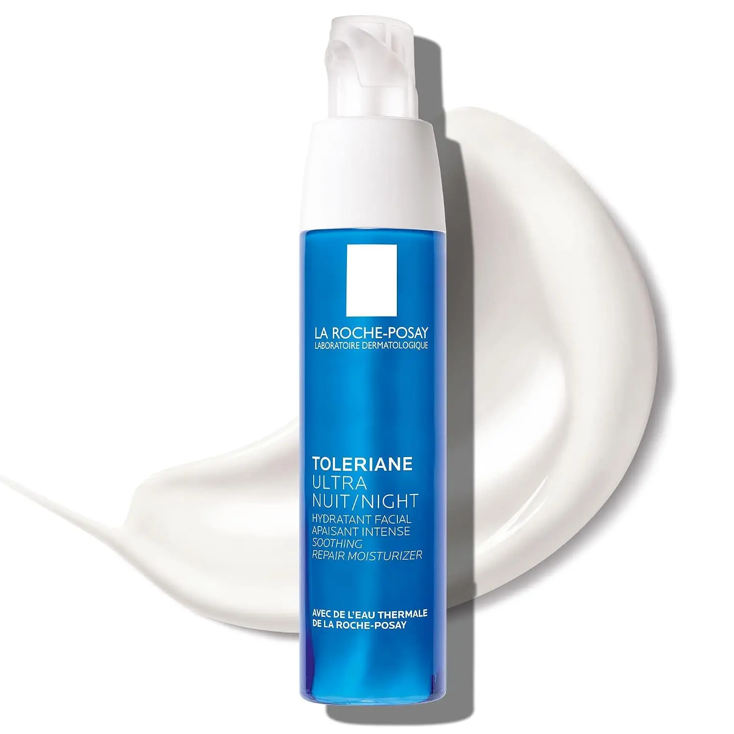 La Roche-Posay Toleriane Dermallergo Night Cream with Vitamin E 1.35oz |   Intense soothing night moisturizer for sensitive skin, allergy tested. Formerly Toleriane Ultra Night.