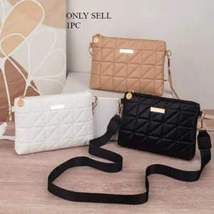 Fashion Mini Phone Bag Embroidered Detail Small Handbag New Triangle Square Purse, Stylish and Compact Design, Perfect for Daily Use, Hand Shoulder Bag