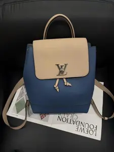 Pre-owned Louis Vuitton Leather Backpacks Preloved LV Lockme backpack B7670#