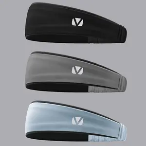 3-Pack Unisex Sports Sweatbands, Lightweight Breathable Hair Bands, Ideal for Running, Gym, Cycling, Yoga, Hiking, Comfortable Fit