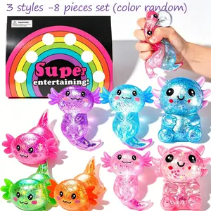 Cute Squid Stress Ball, Animal Toy, Hand Relaxation Toy, Classroom Prize Box Toy, Halloween Thanksgiving Christmas Gift, Random Color
