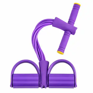 Portable Pedal Fitness Machine | Resistance Band Trainer for Abdominals & Legs | Yoga & Strength Training | Compact Design