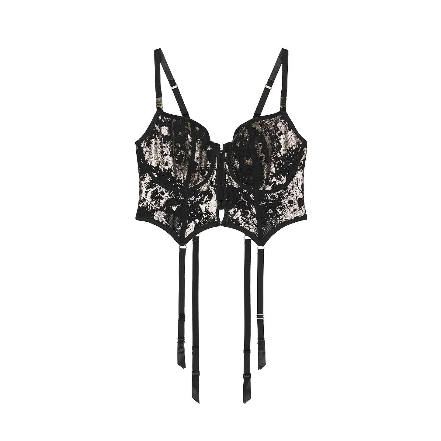 Diesel X Savage C Fishnet Bustier in Black