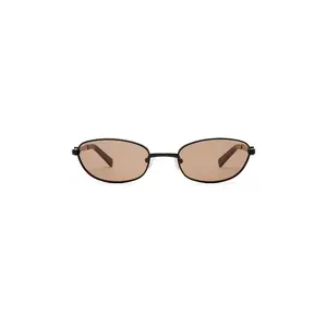 Luv Lou The Brooklyn Sunglasses in Black & Chocolate Mono