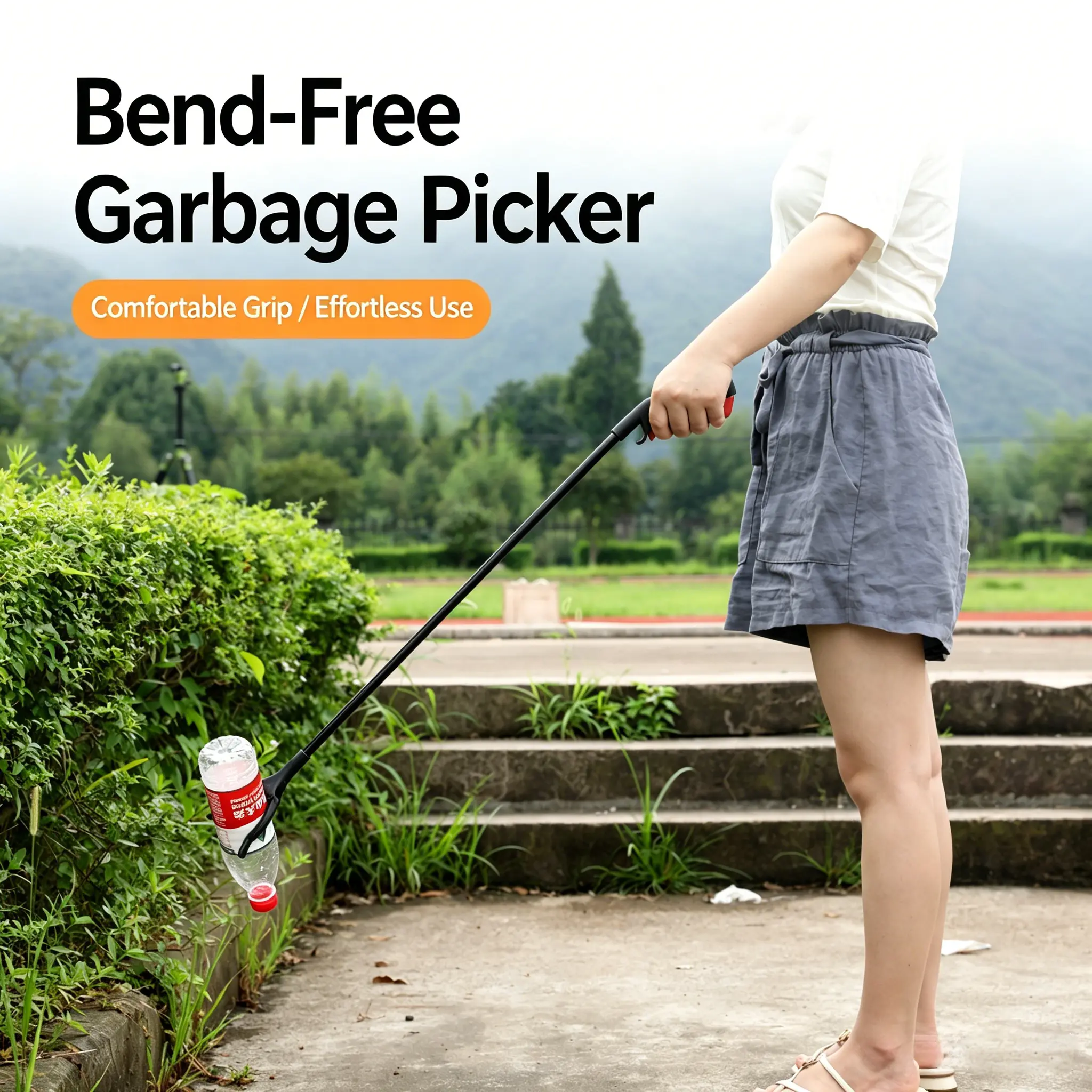 Grabber Reacher Tool - 43” Extra Long Foldable Gripper and Reaching Tool - Heavy Duty Pick Up Stick Grabbers for Seniors, Trash, Surgery Recovery Must Haves Gifts