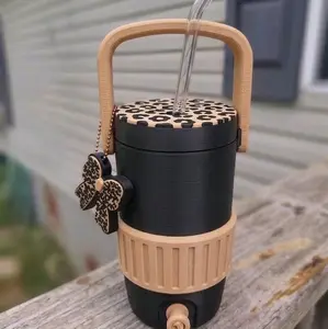 Mini Can Koozie, Leopard Design