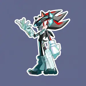 Shadow the Hedgehog Game Character Sticker