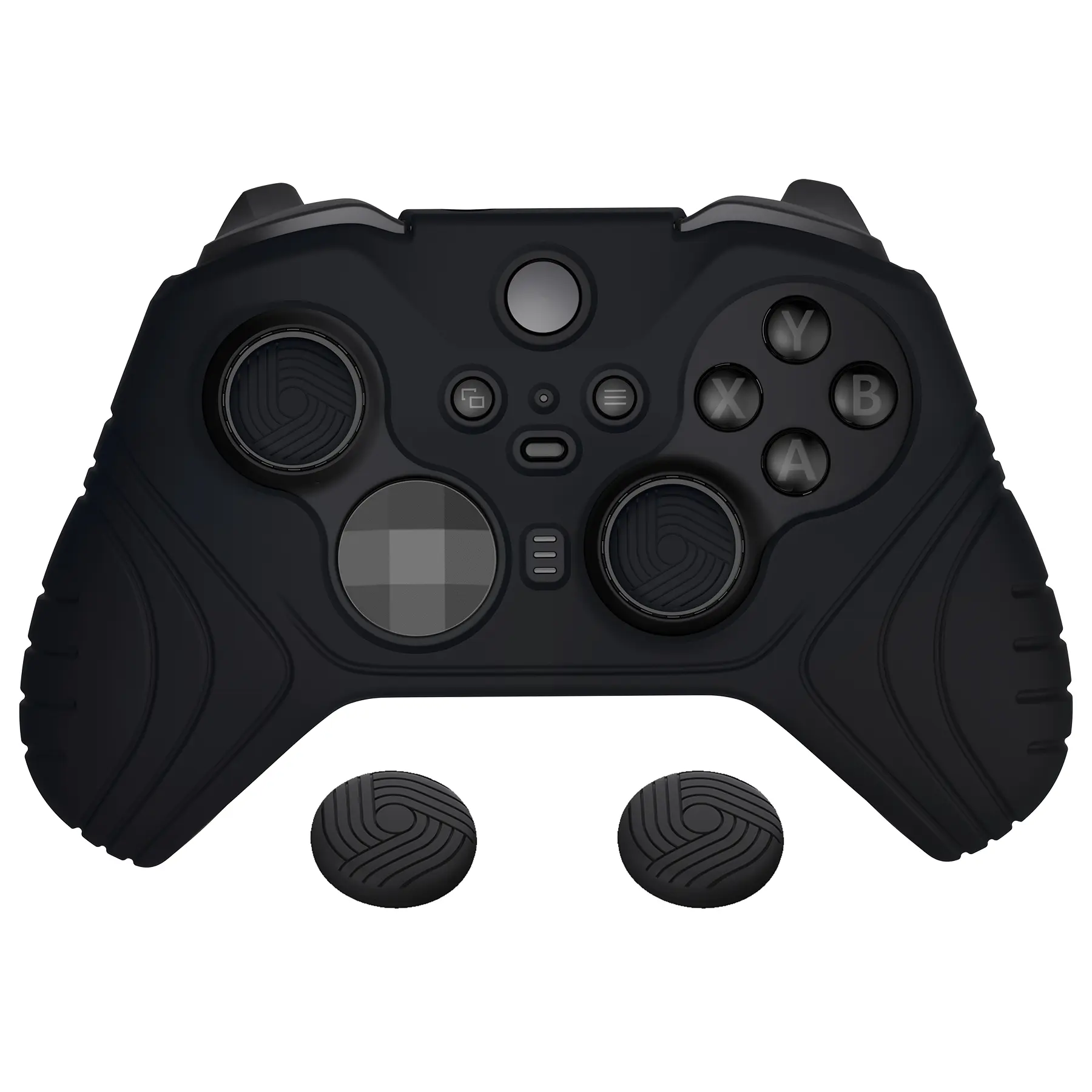 PlayVital Samurai Edition Anti Slip Silicone Case Cover with Thumb Grip Caps for Xbox Elite Series 2 Controller