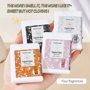 Card Pocket Body Perfume Spray Fresh Long-Lasting Fragrance Portable Travel Atomizer, Convenient Personal Air Freshener