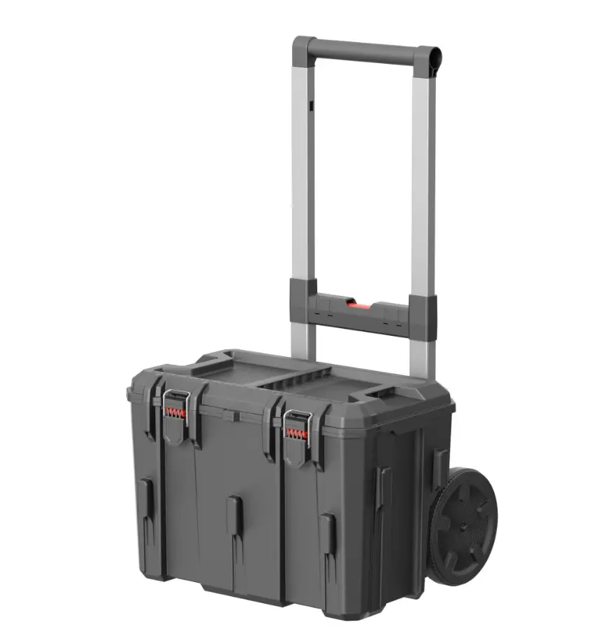 Hyper Stack Rolling Tool Storage Base Box, Black