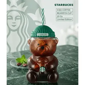 2026 Limited Edition Starbucks Barista Bear Glass Tumbler 590ml — The Perfect Gift
