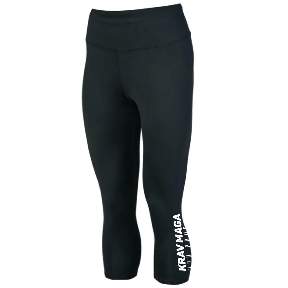 Revgear  Womenswear Bottom Krav Maga Capri Pants - Ultra Comfortable and body shaper- Knit, Spandex compression  pants Legging Polyester