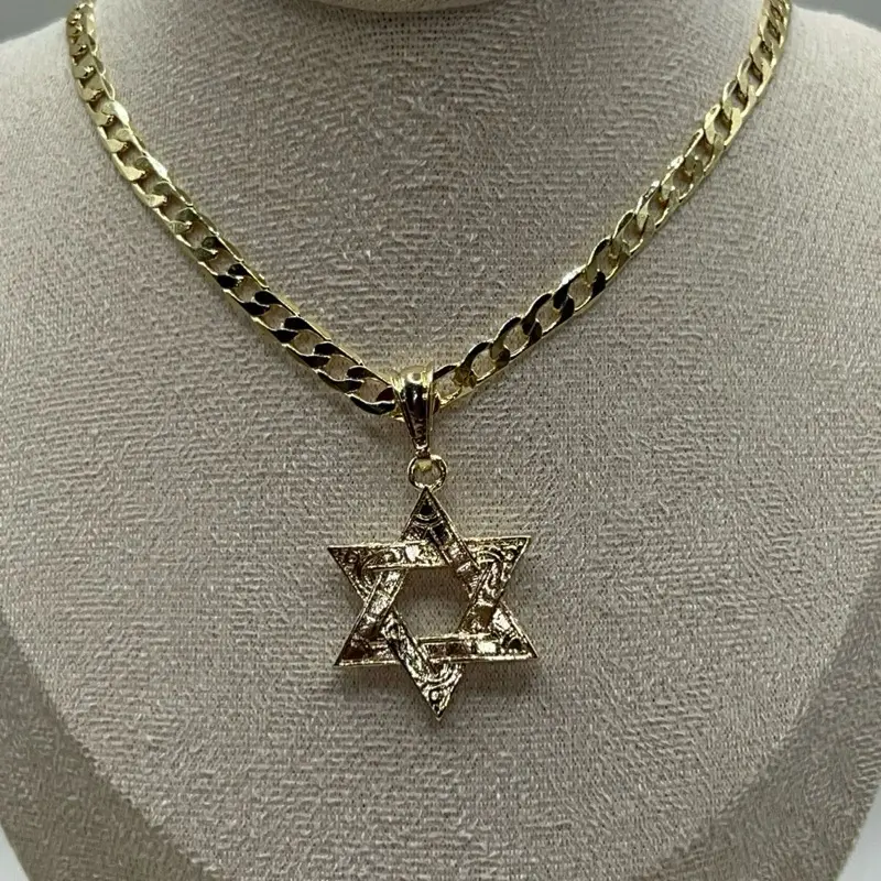 Estrella de David jewelry gold plated 14k accessories Estrella de David jewelry gold plated 14k accessories