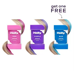 Hally 1 Day Temporary Hair Color Bundle - 3 Piece Set with Pink, Purple and Blue - Allure Best of Beauty Winner